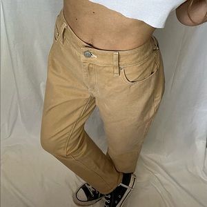 Tan Denim Pants